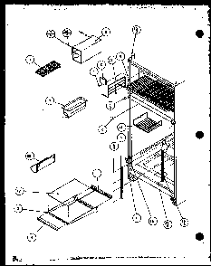 Section 7 Diagram and Parts List for TZ20QL-P1156201WL  Amana Refrigerator