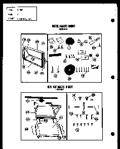 Instal-amatic Mount Diagram and Parts List for FC18-3H P54655-1R Amana Air Conditioner