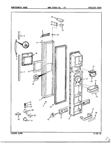 Part Location Diagram of 63683-9 Maytag Handle