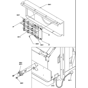 Heater Diagram and Parts List for PTH123A35AA P1202240R Amana Air Conditioner
