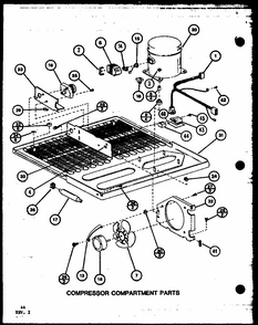 Compressor Compartment Parts (tl22k/p7803229w) (tli22k/p7803230w) (tli22k/p7803249w) (tl22k/p7859204w) (tli22k/p7859207w) Diagram and Parts List for TLI20K-P7803249W  Amana Refrigerator