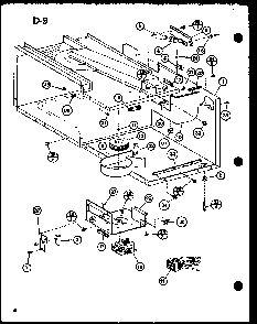Blower Diagram and Parts List for CRRL-700 P76381-1M Amana Microwave