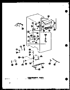 Compressor Parts Diagram and Parts List for SD19W-C-P60340-36WC  Amana Refrigerator