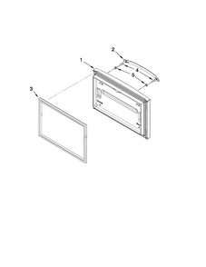 Freezer Door Parts Diagram and Parts List for AFD2535FES8  Amana Refrigerator