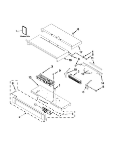 Part Location Diagram of W10733500 Whirlpool Tech sheet