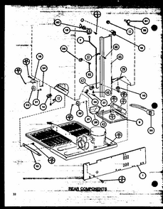 Rear Components (tl20m/p7858513w) (tl20m/p7858514w) (tli20m/p7858523w) (tli20m/p7858524w) Diagram and Parts List for TLI22M-P7858524W  Amana Refrigerator