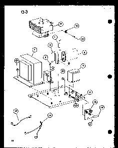 Transformer/magnetron Diagram and Parts List for RR-1110 P76052-1M Amana Microwave