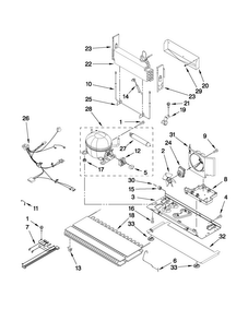 Unit Parts Diagram and Parts List for 5GFC20PRYA0  Maytag Refrigerator