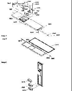 Freezer Door Diagram and Parts List for SRDE528VW-P1320403WW  Amana Refrigerator