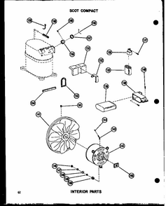 Interior Parts Diagram and Parts List for 11-2JM P54336-51R Amana Air Conditioner
