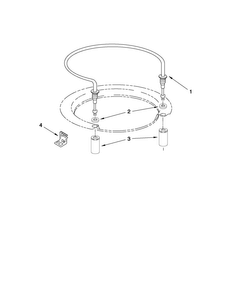 Heater Parts Diagram and Parts List for MDB6769AWB1  Maytag Dishwasher