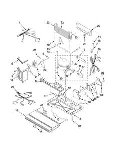 Unit Parts Diagram and Parts List for MFD2562VEB2  Maytag Refrigerator