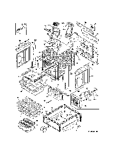 Body Diagram and Parts List for 79032673610  Kenmore Range