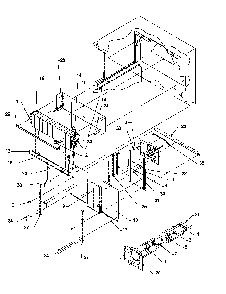 Evap Area Diagram and Parts List for THI21S3L-P1194701WL  Amana Refrigerator