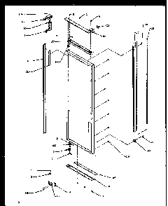 Refrigerator Door Diagram and Parts List for SBI20NW-P1162902WW  Amana Refrigerator