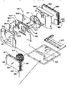 Chassis Diagram and Parts List for 21QZ33RC-P12099036R  Amana Air Conditioner