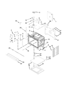 Oven Parts Diagram and Parts List for JJW2430DS01  Jenn-Air Wall Oven