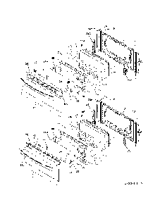 Doors Diagram and Parts List for 79097713410  Kenmore Range