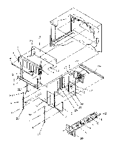 Evaporator Area Diagram and Parts List for TX22S3L-P1196002WL  Amana Refrigerator