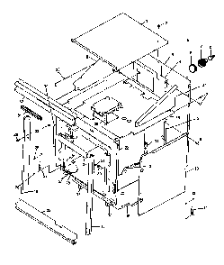 Cabinet Diagram and Parts List for AO27SEW1 P1132340NW Amana Range