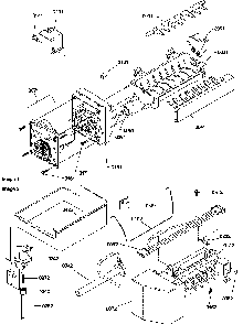 Ice Maker Assemblies And Parts Diagram and Parts List for THI21TL-P1302602WL  Amana Refrigerator