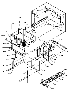 Evaporator Area Diagram and Parts List for TC18A3L-P1181812WL  Amana Refrigerator