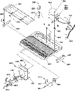 Machine Compartment Diagram and Parts List for SCD25TL-P1190426WL  Amana Refrigerator