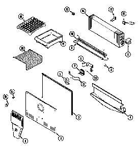 Freezer compartment (gt1922nxcw) Diagram and Parts List for GT1922NXC*  Maytag Refrigerator