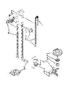 Fill, Drain And Overfill Parts Diagram and Parts List for 66512833K313  Kenmore Dishwasher