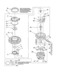 Part Location Diagram of 8268401 Whirlpool SEAL, VOLUTE