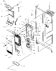 Evaporator Diagram and Parts List for SXDE27N-P1162206W  Amana Refrigerator