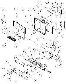 Ice And Water Cavity Diagram and Parts List for 36271-P1121801W  Amana Refrigerator