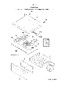 Top/Drawer Diagram and Parts List for 79093012313  Kenmore Range