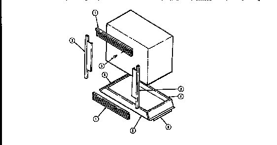 Trim Diagram and Parts List for WM2720B M167B Jenn-Air Wall Oven
