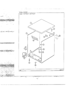 Cabinet Diagram and Parts List for LNC7753A77  Maytag Dryer