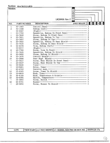 Backguard Page 3 Diagram and Parts List for 8440A REV C Norge Dryer