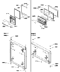 Door Assemblies Diagram and Parts List for ATS518SW-P1183714WW  Amana Refrigerator