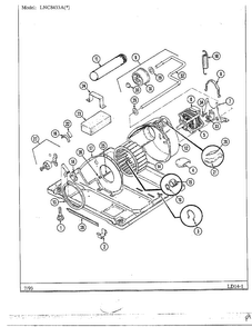 Motor And Drive Diagram and Parts List for 8433A  Norge Dryer