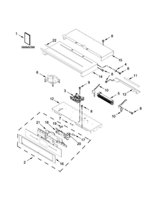 Control Panel Parts Diagram and Parts List for JJW3430HS00  Jenn-Air Wall Oven