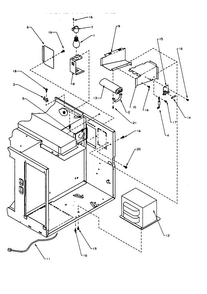 Components Diagram and Parts List for RSBG659P P1170306MZ Amana Microwave
