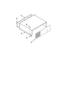 Top Grille And Unit Cover Parts Diagram and Parts List for JF42NXFXDW00  Jenn-Air Refrigerator