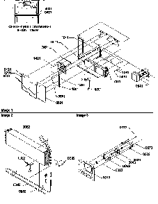 Evaporator And Fan Motor Assemblies Diagram and Parts List for TS19TE-P1306301WE  Amana Refrigerator