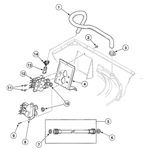 Valve Assy Diagram and Parts List for SWT820WN  Speed Queen Washer