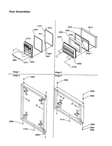Door Assemblies Diagram and Parts List for TX21VW-P1301804WW  Amana Refrigerator