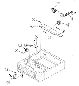 Control Cabinet Diagram and Parts List for SWFT71QN  Speed Queen Washer