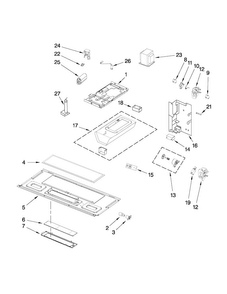 Interior And Ventilation Parts Diagram and Parts List for MMV4203WS2  Maytag Microwave