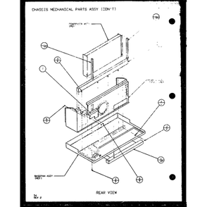Chassis Mechanical Parts Assy 3 Diagram and Parts List for PTC07300ER P9812501R Amana Air Conditioner