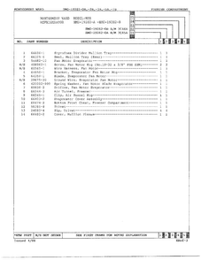Freezer Compartment Page 2 Diagram and Parts List for 19282B  Admiral Refrigerator