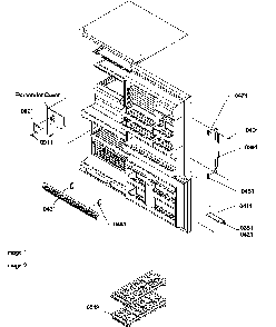 Door Handles & Accessories Diagram and Parts List for BM20TBL-P1305801WL  Amana Refrigerator