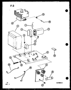 Magnetron/transformer Diagram and Parts List for RRL-8TC P75532-1M Amana Microwave